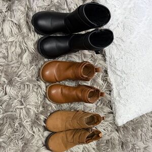 Old Navy Kids Boots - Bundle Black and Brown